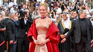 Uma Thurman z synem na festiwalu w Cannes. Podobny do sławnych rodziców?