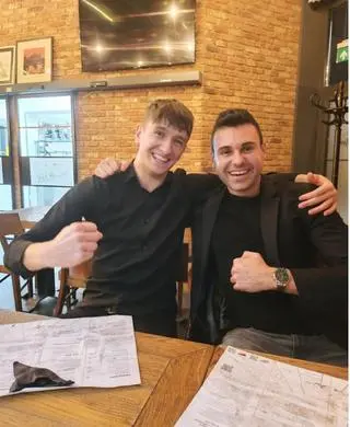 Marcin Osuch ze świadkiem