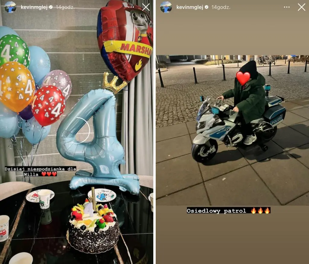Kevin Mglej świętuje urodziny syna