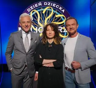 "Milionerzy". Anastazja Pazura, Cezary Pazura i Hubert Urbański