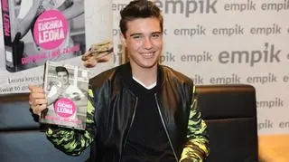 Leon Myszkowski podczas promocji swojej książki "Kuchnia Leona"