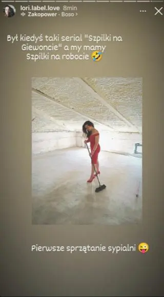 Laura ze "ŚOPW" sprząta w nowym domu