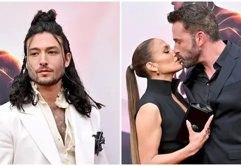 Gwiazdy na premierze filmu "The Flash". Dawno niewidziany Ezra Miller, całujący się Ben Affleck i Jennifer Lopez