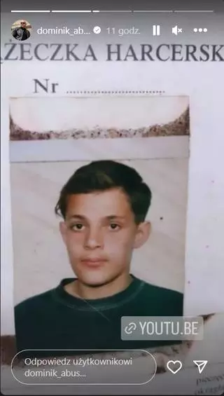 Dominik Abus na zdjęciu z przeszłości