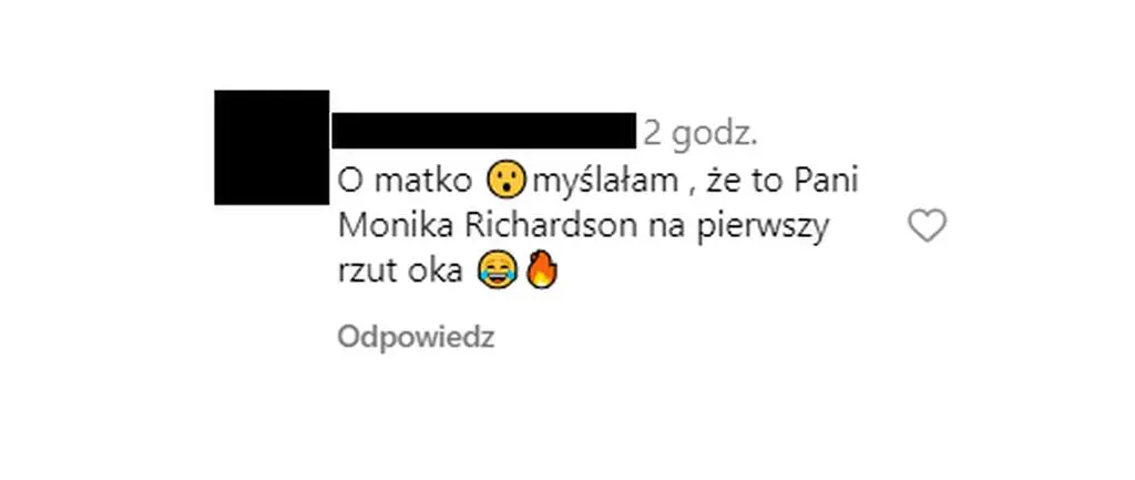 Niektórzy z fanów Edyty Herbuś myśleli, że na zdjęciu jest Monika Richardson 