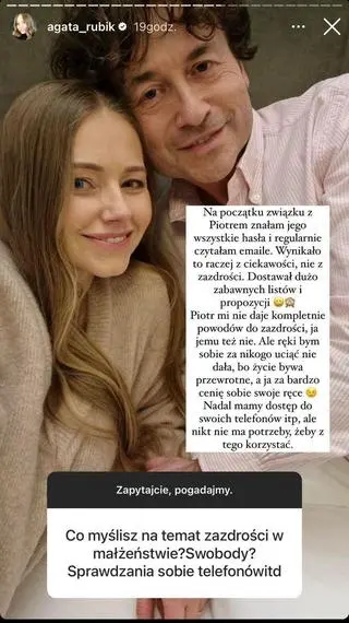 Agata Rubik o zazdrości