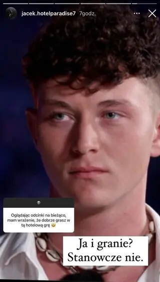 "Hotel Paradise". Jacek Kania tłumaczy się przed internautami. Ma łatkę gracza?