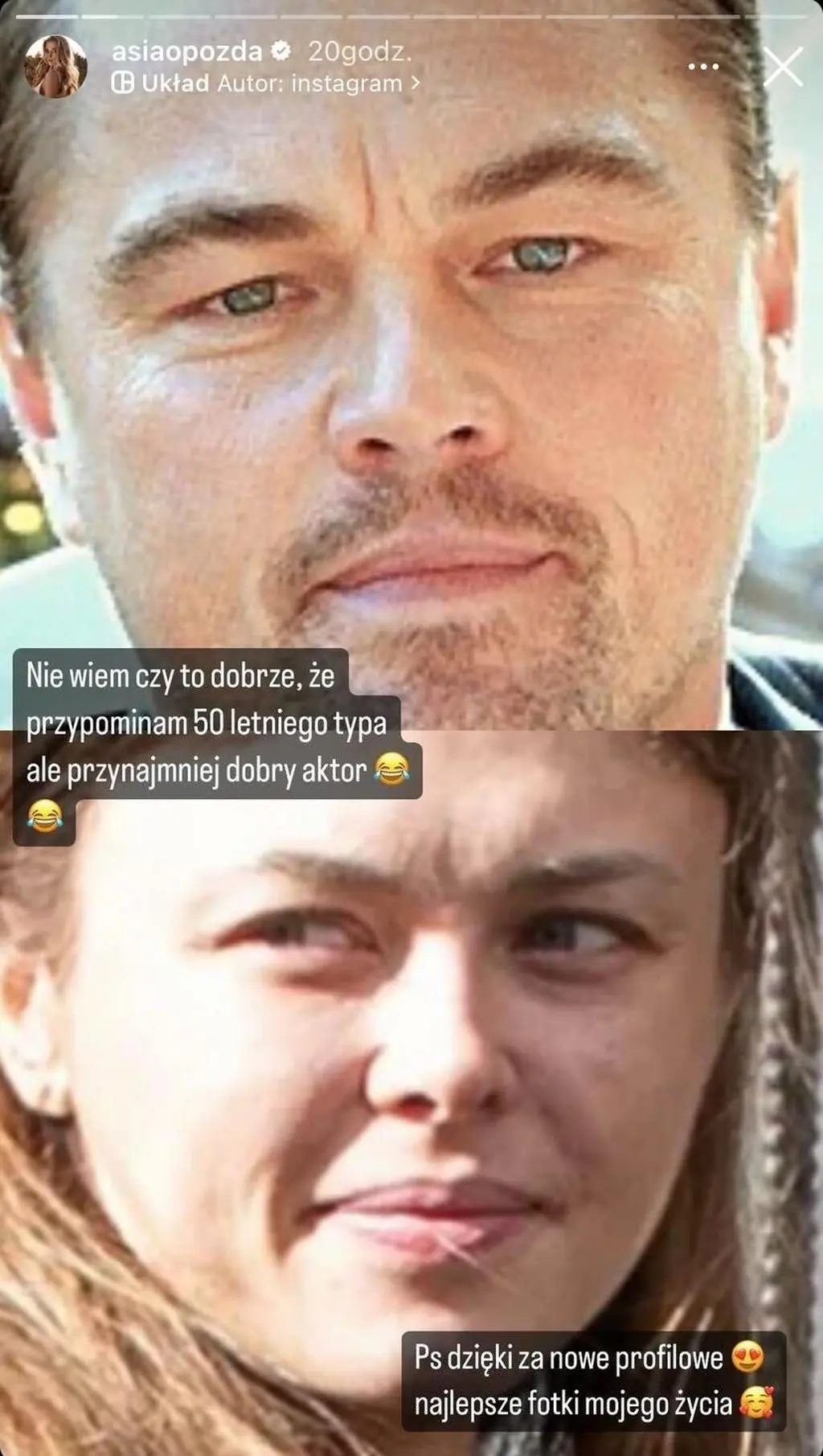 Joanna Opozda przypomina Leonarda DiCaprio?