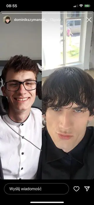 Dominik Szymański pokazał jak wyglądał jako nastolatek