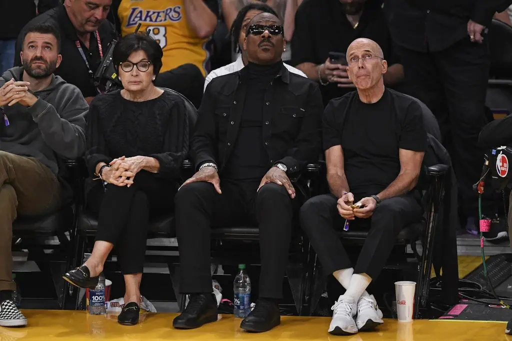 Eddie Murphy na meczu Lakers
