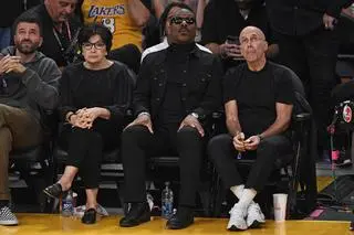 Eddie Murphy na meczu Lakers