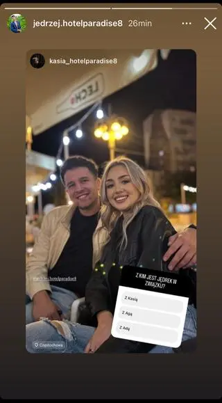 Jędrzej Arian z "Hotelu Paradise 8" w objęciach Kasi
