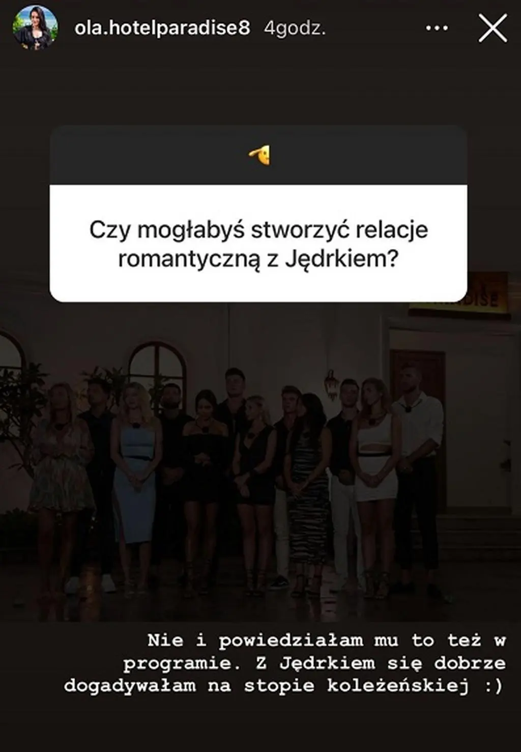 Ola o Jędrzeju z "Hotelu Paradise 8"