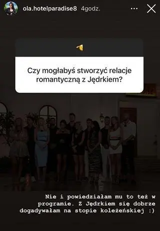 Ola o Jędrzeju z "Hotelu Paradise 8"