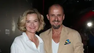 Monika Richardson na świątecznym zdjęciu z rodziną. Całą uwagę skradła jej córka