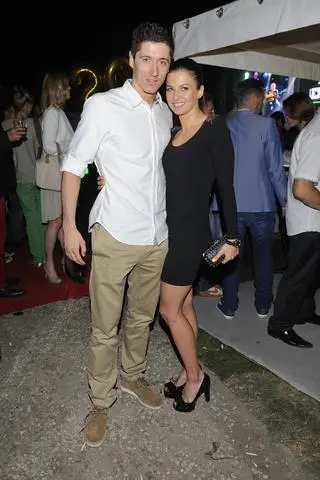 Anna i Robert Lewandowscy w 2012 roku