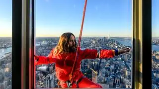 Jared Leto wspiął się na Empire State Building. To pierwsze legalne wejście w historii