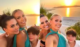 Maja Rutkowski z dziećmi w Grecji