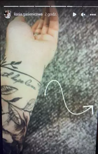 Katarzyna Gąsienica pokazała ręką pełną tatuaży