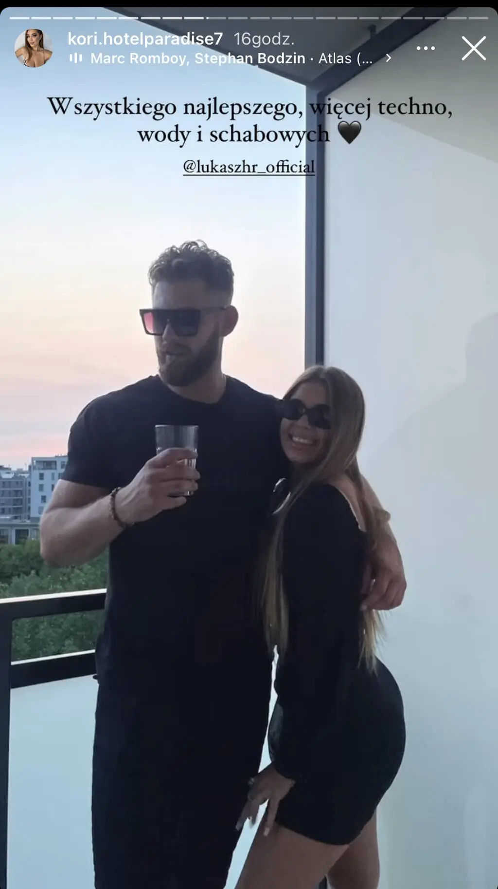 "Hotel Paradise". Kornelia na zdjęciu z Łukaszem Hryniewickim
