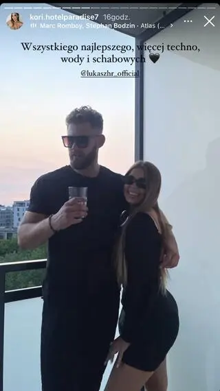 "Hotel Paradise". Kornelia na zdjęciu z Łukaszem Hryniewickim