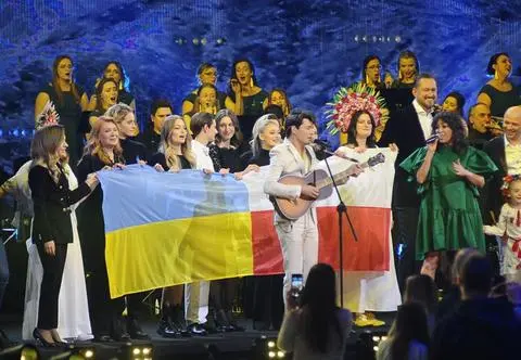 Koncert "Razem z Ukrainą". Andrzej Seweryn o prawdziwych wartościach. "Nie wille, wakacje..."