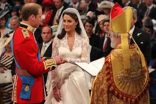 Książę William podczas ślubu z Kate Middleton