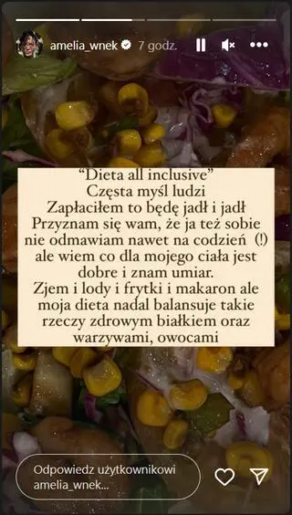 Amelia Wnęk z "Top Model" o diecie na wakacjach