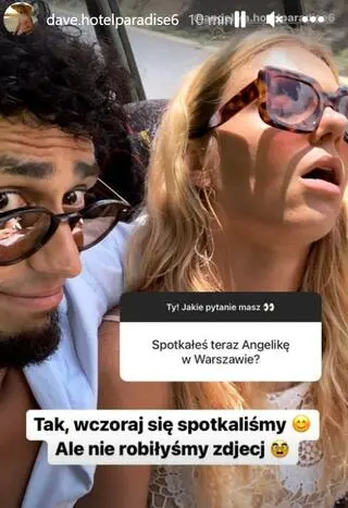 David spotkał się z Angeliką w Warszawie