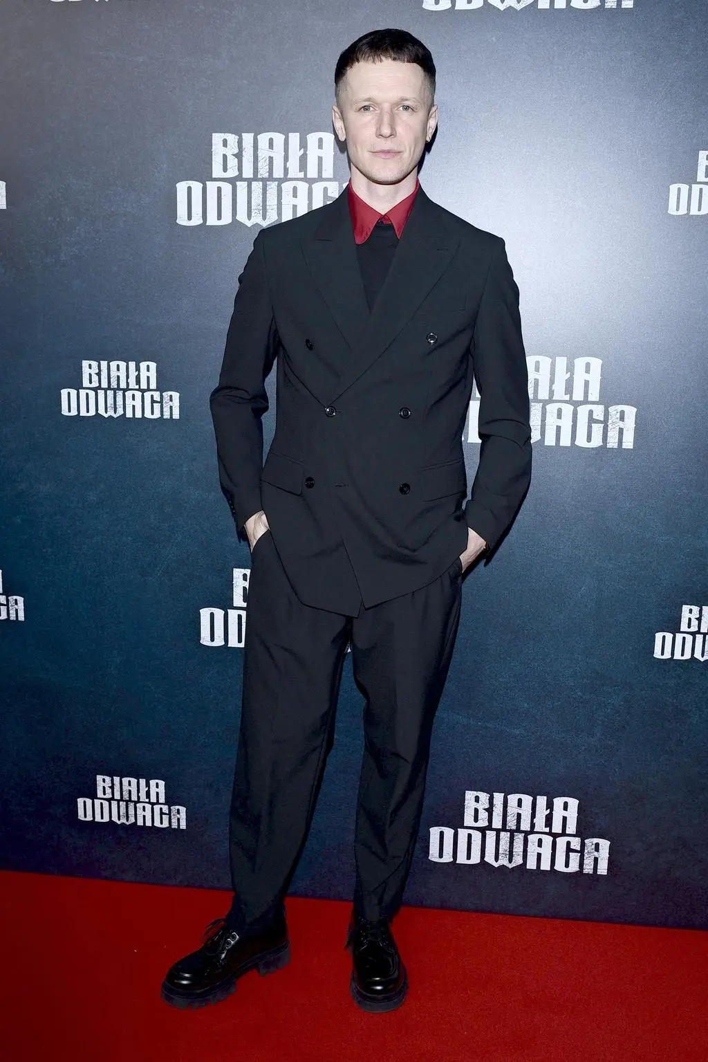 Gwiazdy na premierze filmu "Biała odwaga": Filip Pławiak