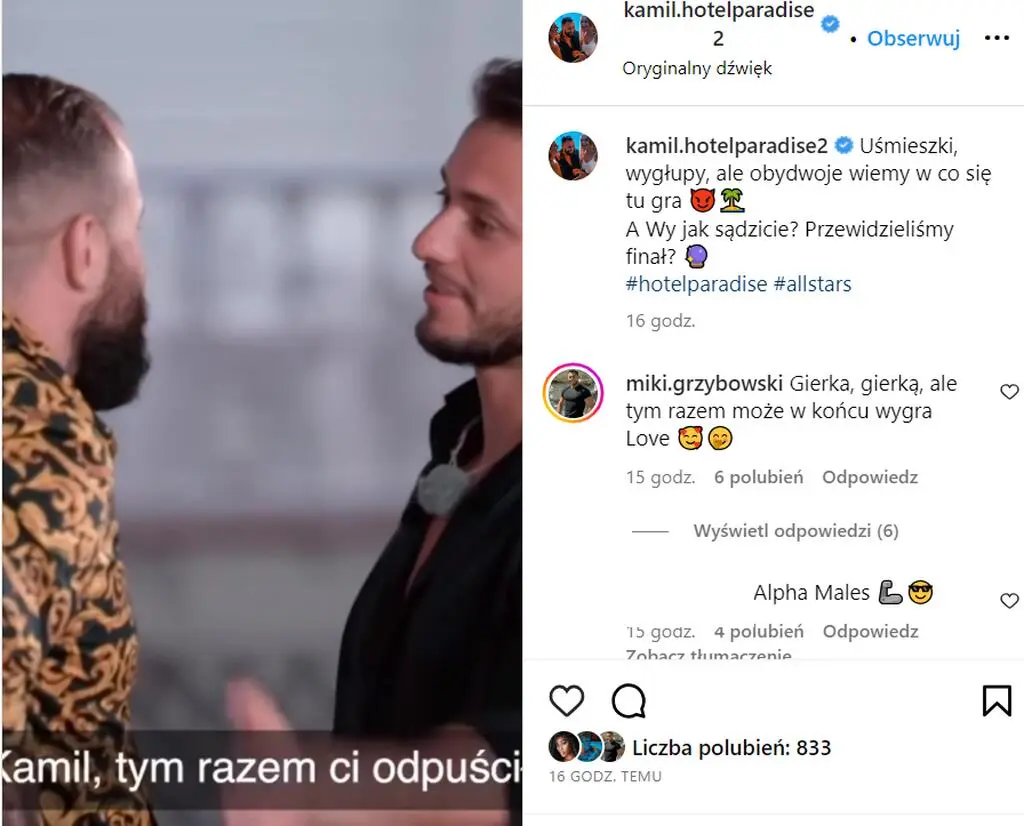 Kamil i Mikołaj z "Hotelu Paradise All Stars" o finale
