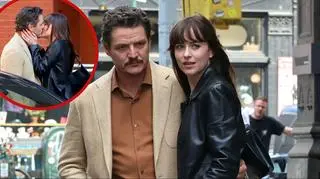 Dakota Johnson i Pedro Pascal przyłapani na namiętnym pocałunku. Zdjęcia obiegły sieć 