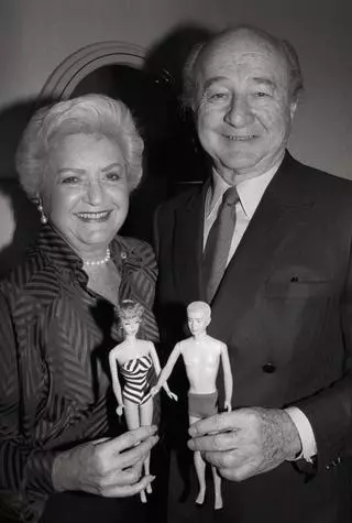 Ruth Handler z mężem z Barbie i Kenem