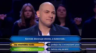 Uczestnik "Milionerów" nie posłuchał teściowej i stracił szansę na 125 tysięcy złotych