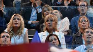 Brigitte  Macron z córkami
