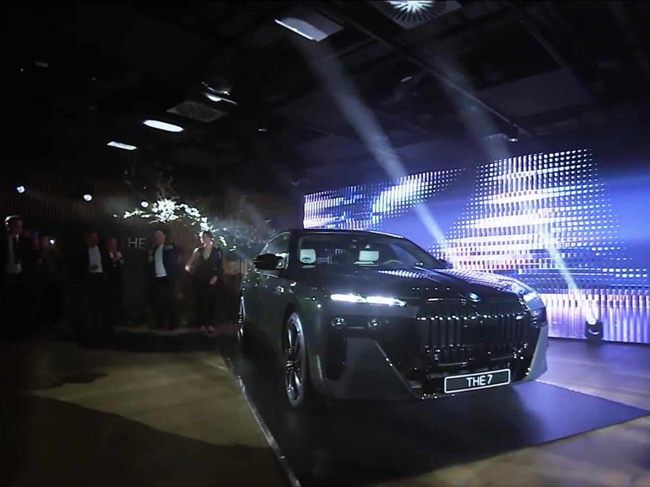 ślepnąć Od świateł Samochód Bmw