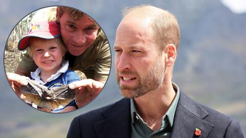 Książę William, Steve Irwin z synem
