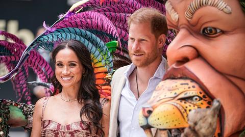 Meghan Markle i książę Harry w Bogocie