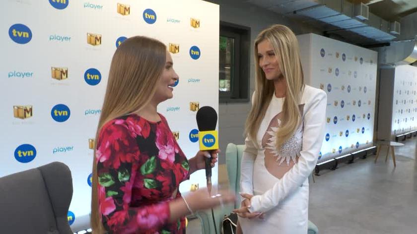 Joanna Krupa wystąpiła z córką na konferencji "Top model"