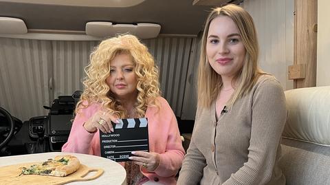Magda Gessler na planie "Kuchennych rewolucji"