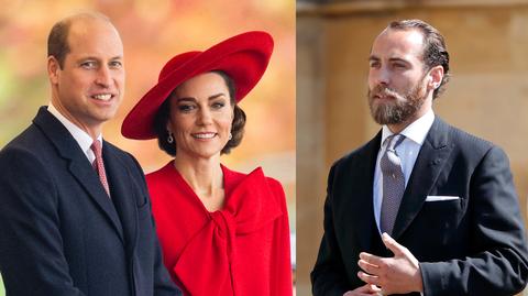 Książę William, księżna Kate, James Middleton