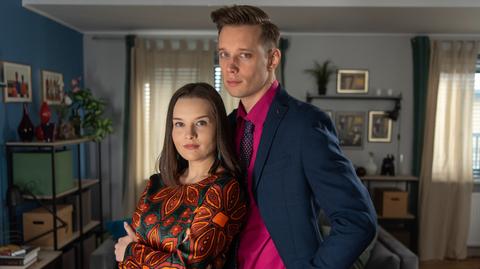 "Na Wspólnej": Kasia (Julia Chatys) i Darek (Michał Mikołajczak).