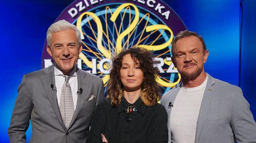 Milionerzy - odcinek specjalny. Dzień Dziecka. Cezary Pazura i Anastazja Pazura