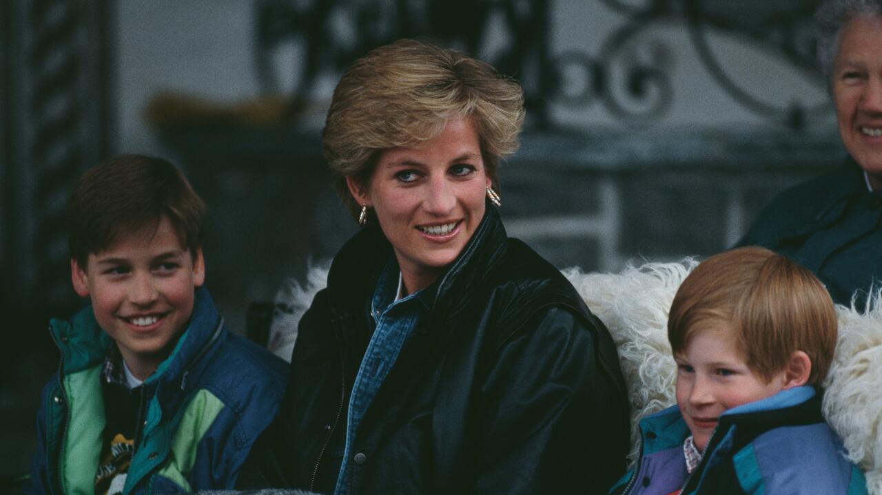 Książę William, księżna Diana, książę Harry