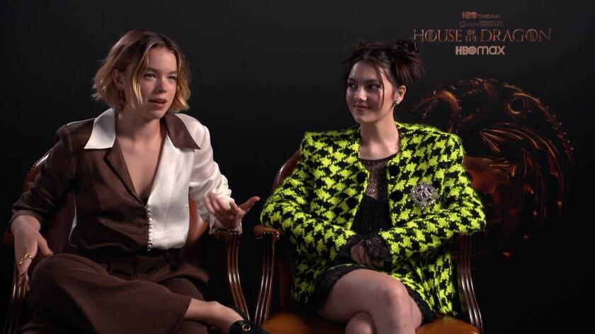 Milly Alcock, Emily Carey, Steve Toussaint o pracy na planie "Rodu smoka"