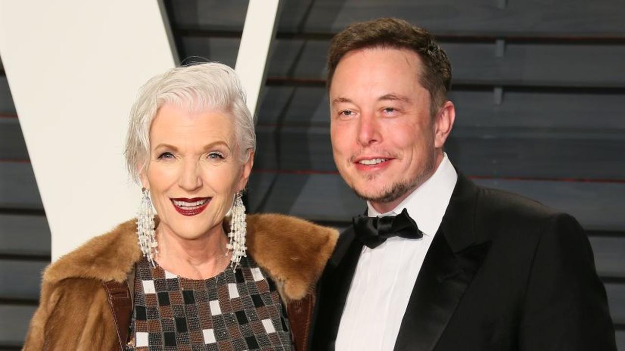 Elon Musk z mamą