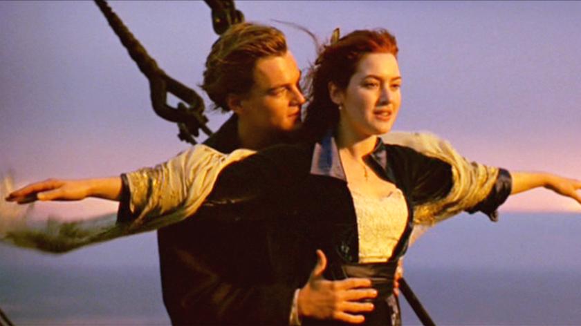 Kate Winslet oraz Leonardo DiCaprio w filmie "Titanic"