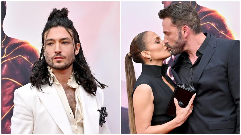 Ezra Miller, Ben Affleck i Jennifer Lopez