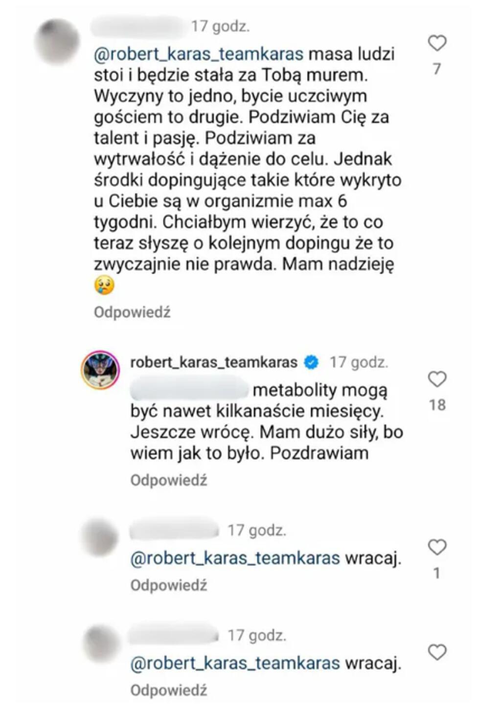 Robert Karaś o aferze dopingowej