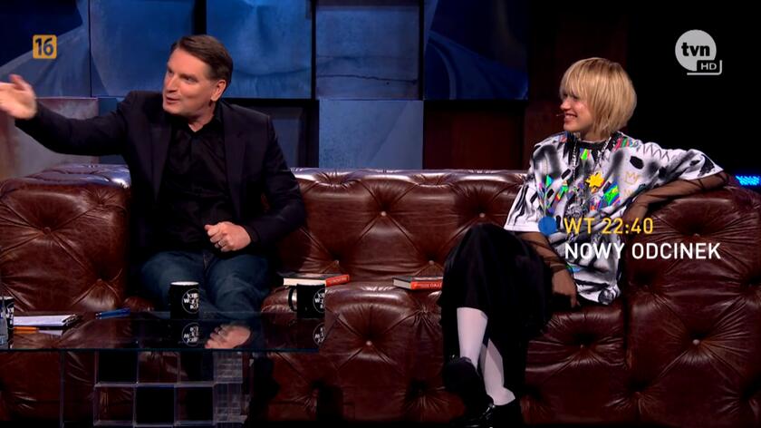 Tomasz Lis i Helena Englert w 8. odcinku "Kuby Wojewódzkiego".